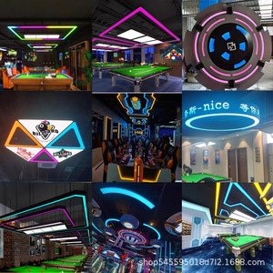 Mát <span class=keywords><strong>LED</strong></span> tuyến tính ánh sáng liền mạch nối phòng bi-a bầu không khí đèn sáng bar-phong cách đèn nền cho trò chơi hội trường chiếu sáng - Product Image 2