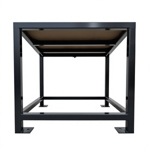 Table d'assemblage industrielle robuste avec surface de travail spacieuse, plaques d'ancrage intégrées et barre lumineuse pliable - Product Image 3