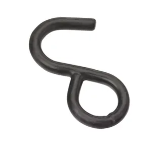 25mm Pvc Preto Revestido S Ganchos S Shaped Metal Gancho