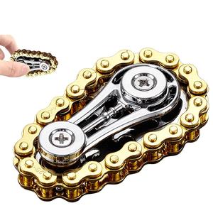 Jouet anti-Stress chaîne de vélo en métal Fidget pignons volant pignon Roadbike métal Spinner bout des doigts Gyro - Product Image 1