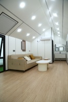 Maison mobile de type caravane, conteneur préfabriqué en acier léger, fabrication chinoise, transport facile