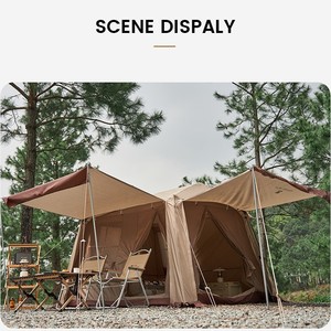 เต็นท์โมบิ การ์เด้น ฮอลิเดย์ เมาน์เทน ฮाउส 5.9 โอ๊กซ์ฟอร์ด ซัมเมอร์ เต็นท์-หนึ่งห้องนอน เต็นท์แคมป์ปิ้งกลางแจ้ง ติดตั้งง่าย ป้องกันแสงแดด - Product Image 3