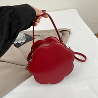 Sac bandoulière créatif en forme de fleur, sac à main mini de luxe en cuir PU pour femme, pour tous les jours