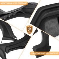 Kit carrosserie en fibre de verre de style WD pour Lexus LX600, lèvre avant, sourcils de roue, diffuseur arrière, aileron arrière, kit carrosserie