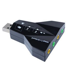 Tarjeta de sonido de doble sonido Virtual 7,1, adaptador USB de canal creativo, y auriculares Micrófono Dual, tarjeta de sonido de <span class=keywords><strong>Audio</strong></span> 7,1 - Product Image 3