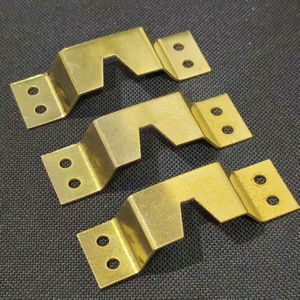 Metal Hanger Bracket <b>Gold</b> 4 Hole Single Hook For <b>Painting</b> Display Hardware Accessory - Product Image 2