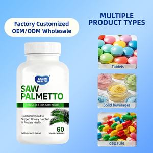 อาหารเสริมสมุนไพรวีแกนแบบ OEM/ODM สำหรับสุขภาพผู้ชาย แคปซูลซอว์ พาล์มเมตโต - Product Image 4