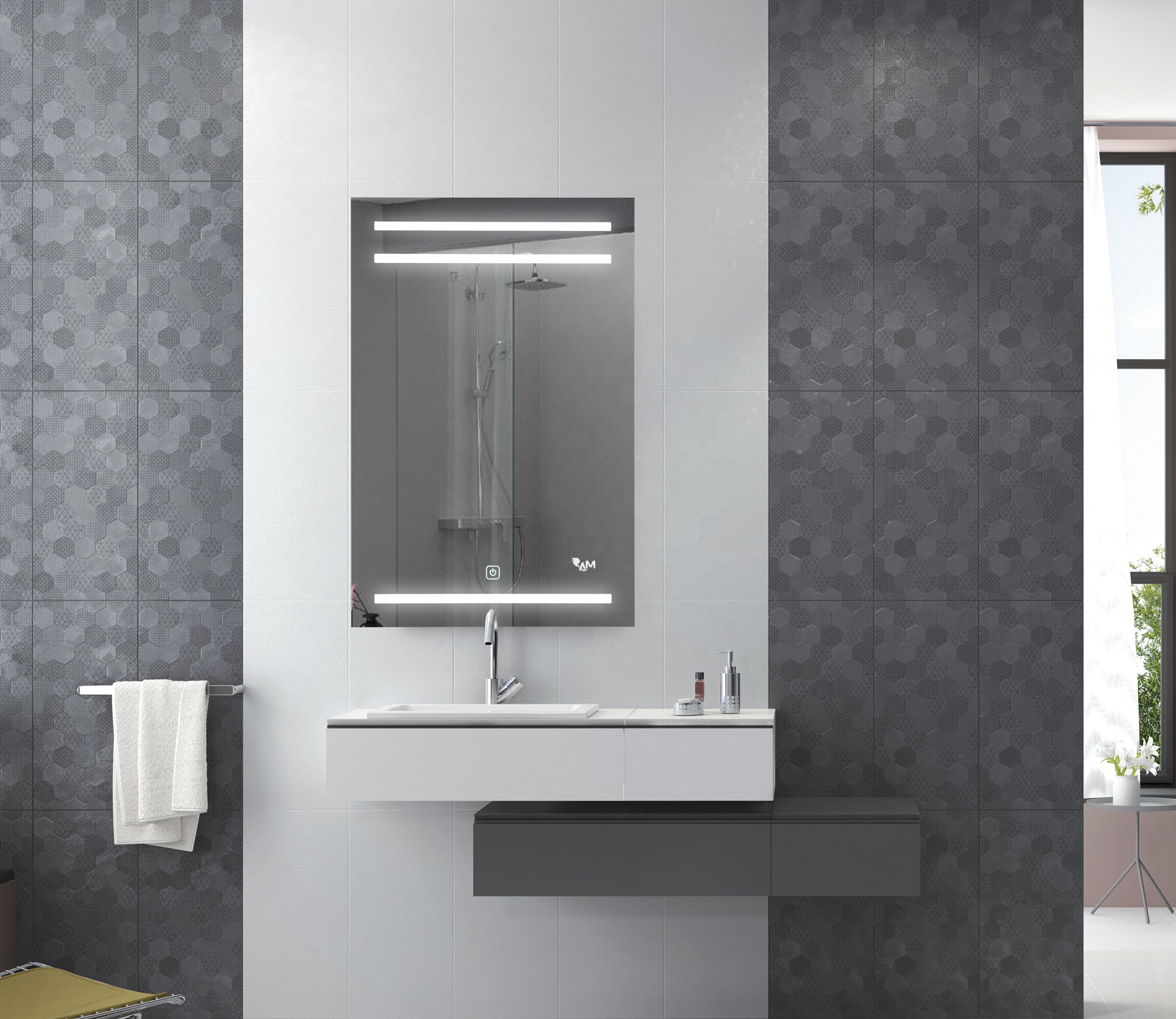 ОЗУ для отеля, ванной комнаты, настенный светодиодный зеркальный светильник, зеркала для ванной комнаты