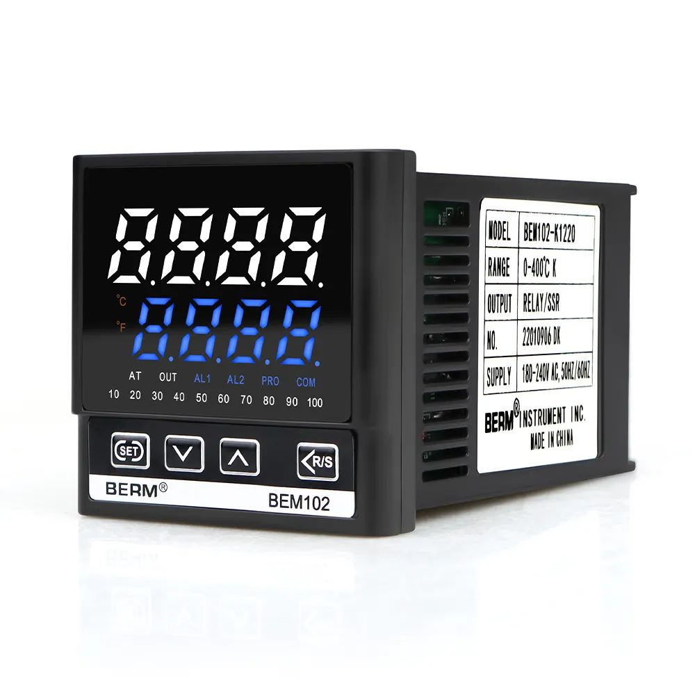 Controlador de temperatura inteligente digital pid, controlador de temperatura 50*50mm relé/ssr saída 220v para forno, termostato de controle industrial