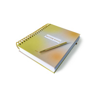 Carnet de Notes à Spirale Personnalisé avec Impression, Journal, Agenda Quotidien Hebdomadaire Mensuel, Organiseur, Planificateur avec Stylo