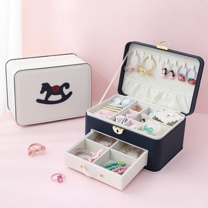 Caja Organizadora de Joyas Grande, Caja Organizadora de Joyas con Cajones, Almacenamiento de Joyas de Lujo, Caja Organizadora de Joyas Moderna para Mujer - Product Image 2