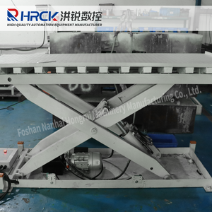 Hongrui 3 Tonnen Scheren hub tisch Einfach zu bedienende elektrische Hydraulik stahl plattform Zustand Neu - Product Image 6