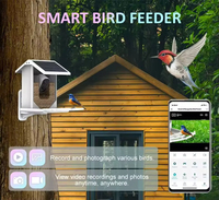 Nuevas Comederos Inteligentes para Pájaros con Energía Solar para Exteriores, con Cámara, Wifi, Notificaciones de Instalación en la Aplicación, Casa para Pájaros