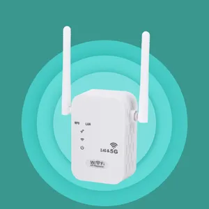 Repetidor de wi-fi sem fio 5g, extensor de wifi 1200mbps wi-fi amplificador 802.11n longo alcance wi fi impulsionador de sinal 2.4ghz wifi repiter