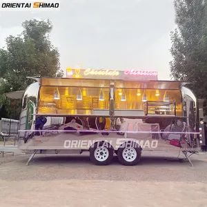 Oriental shimao Camper Trailer Lều sự kiện xe tải thực phẩm Trailer cho BBQ Kebab cà phê Snack kinh doanh