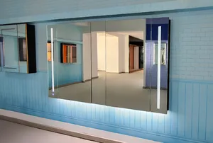 Miroir intelligent moderne avec interrupteur à détecteur de mouvement armoire à miroir pour salle de bain salle de bain miroir led armoire