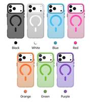 Pour iPhone 17 Pro IP17 Pro Max bonbons téléphone nouveau étui Magfit peau mate Texture glaçage Anti empreintes digitales N52 aimant anneau étui