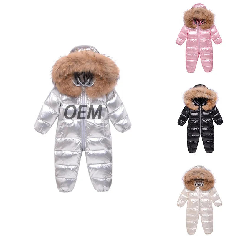 Kids Down Coat Jacket OEM Custom Printed Recycled Winter Warm Outerwear Duck Boy's and Girl's Baby Children Kids Down Coat