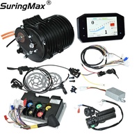 Kit de transmission pour moto électrique 72V Peak Power avec contrôleur Bluetooth réglable, freins hydrauliques QS138 70H V3 et moteur central