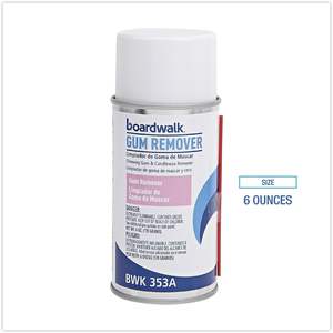 Boardwalk CP813 6 Oz. Aerosol Spray <b>Chewing</b> <b>Gum</b> and Candle Wax <b>Remover</b> 12/Carton Pack - Product Image 4