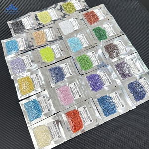 Wuzhou <span class=keywords><strong>prix</strong></span> de gros rond en vrac CZ pierre noir grenat améthyste péridot Champagne saphir couleur CZ 5A zircon cubique blanc - Product Image 4