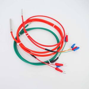 Pt1000 <span class=keywords><strong>Pt100</strong></span> जांच कक्षा एक सेवानिवृत्त तापमान सेंसर स्टेनलेस स्टील 2 तार सिलिकॉन केबल निविड़ अंधकार M6 M8 धागा - Product Image 5