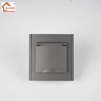 Les prises électriques à la mode et les interrupteurs muraux EU sont dotés d'un design européen et sont livrés avec des voyants lumineux pour la conception de la maison