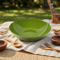 MUW Bestwares Vente en gros d'usine Bol en mélamine vert avocat Bol rond pour soupe à salade Commande en gros Fabricant