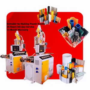 SJ45 PVC PE Plastic Profile Pipe Single Screw Extruder Making Machine