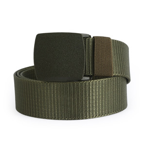 Ceinture en nylon sans métal pour homme, ceinture tactique tissée avec boucle en plastique, ceinture en nylon perforée polyvalente pour l'extérieur - Product Image 5
