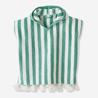 Serviette poncho à capuche rayée pour enfants, 100% coton, séchage rapide, ultra absorbante, douce, tissée, pour la natation, la plage, le surf, le change de vêtements