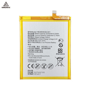 Batería de Litio HB386483ECW+ para <span class=keywords><strong>Huawei</strong></span> Maimang 5/GR5/<span class=keywords><strong>Honor</strong></span> <span class=keywords><strong>6X</strong></span>/Mate 9 Lite/G9 Plus/Nova Plus, Batería Original de <span class=keywords><strong>Huawei</strong></span>, Tapa Trasera - Product Image 1