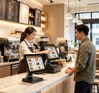Sistema POS Todo en Uno con Pantalla Táctil de 15.6 Pulgadas de Xiamen, Terminal de Caja Registradora, PC POS, Software POS Inteligente para Cafeterías