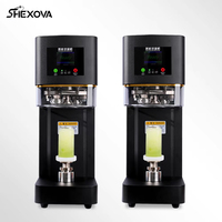 Machine de scellage automatique électrique certifiée CE pour canettes et bouteilles, pour thé à bulles, café, jus, 110V 220V
