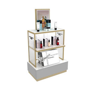 DYaS-GVK-C1 Grau Holz Metall Rack Premium <span class=keywords><strong>Promotion</strong></span> Stand Moderne Vitrine Display Racks für Parfums - Product Image 1