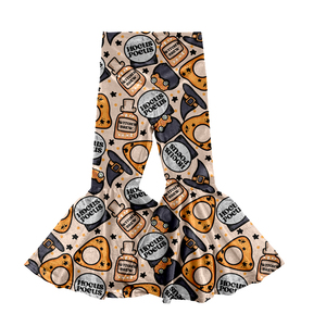 HotYulan Selling Kids Baby Boutique Halloween Print Bell Bottoms bambini ragazze morbido tessuto di <span class=keywords><strong>velluto</strong></span> caldo grandi <span class=keywords><strong>pantaloni</strong></span> svasati - Product Image 6