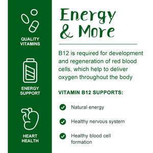 Capsules complexes de vitamine <span class=keywords><strong>B12</strong></span> de soutien de la santé des cellules nerveuses 60pcs capsules de cobalamine - Product Image 5