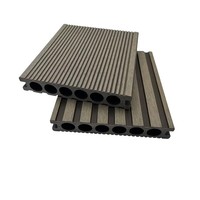Planche de terrasse composite WPC co-extrudée antidérapante, imitation bois, imperméable, pour extérieur, directement de l'usine