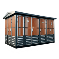 Poste de transformation préfabriqué ZHUOLI certifié CE IP54 24kV/10kV 630A 100Kvar-2500Kvar, distribution d'énergie hybride personnalisable avec verrouillage