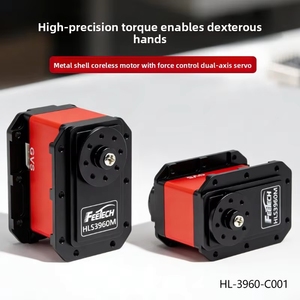 Servomoteur Feite tout métal à engrenages en acier 60KG pour bras robotique à coupelle creuse avec pince à force constante Bus série Chine - Product Image 2