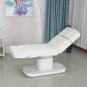 Lit <span class=keywords><strong>de</strong></span> <span class=keywords><strong>massage</strong></span> électrique pliable et inclinable à 3 moteurs, robuste, avec pédale, pour soins du visage <span class=keywords><strong>de</strong></span> luxe - Product Image 3