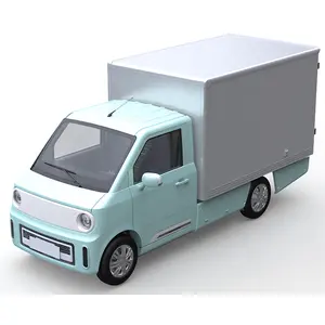Chinese Factory Electric Cargo Box Truck Large Storage 4.4 m3 Left Rudder Delivery Truck 81km/h 160km Logistic Truck Air Heater