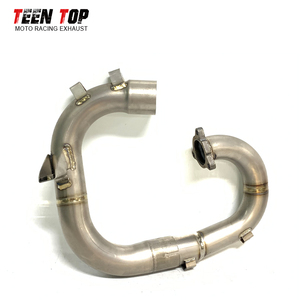 Cabezal de escape para Yamaha YZ450F 2014-2017 <span class=keywords><strong>WR450F</strong></span> <span class=keywords><strong>2016</strong></span>-2018 Tubo delantero de escape de motocicleta - Product Image 4