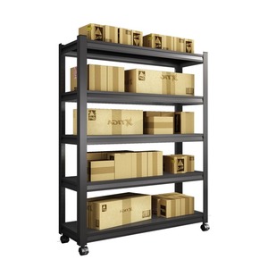 Étagère de rangement mobile Yan En pour garage, robuste, en acier au carbone, à plusieurs niveaux - Product Image 5
