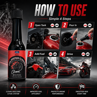 Nettoyant de Système d'Alimentation Carburant Haut de Gamme pour Motos – Détartrant Carbone Haute Efficacité & Additifs de Traitement de Carburant