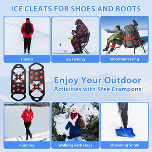 Crampons de marche sécurisés pour la glace en TPE, plusieurs tailles, vente en gros directe usine - Product Image 2