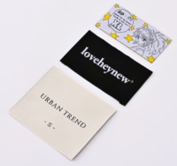 Étiquettes de Vêtements Tissées Damassées Sur Mesure, Personnalisées et Brodées Avec Logo de Marque, Étiquettes de Cou Durables Pour Vêtements
