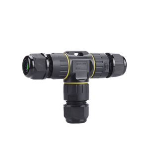Tipo <span class=keywords><strong>T</strong></span> directa de la fábrica de Nylon PA66 al aire libre IP68 impermeable 4 Pin conector de cable - Product Image 5
