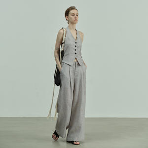 Uma לבן נשים מינימליסטי אוסף האביב החדש רסים העליון נקרע העליון של נקרז גואנגג 'ואו shisanhang run deng - Product Image 2