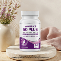 Comprimés multivitaminés pour femmes de plus de 50 ans |   Complément nutritionnel complet quotidien pour femmes âgées |   Marque privée